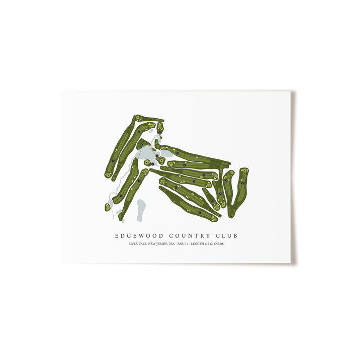 Edgewood Country Club | Golf Course Print | Unframed