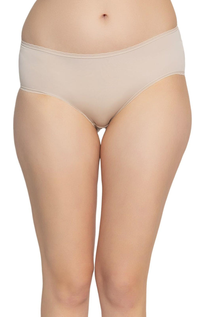 Elegant Lace Mid-Rise Hipster Panty- Pack of 3