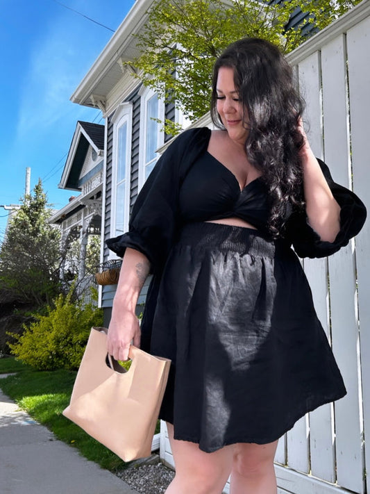Eloise Dress in Black - Laluxe Femme