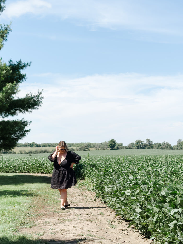 Eloise Dress in Black - Laluxe Femme