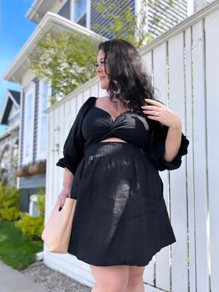 Eloise Dress in Black - Laluxe Femme