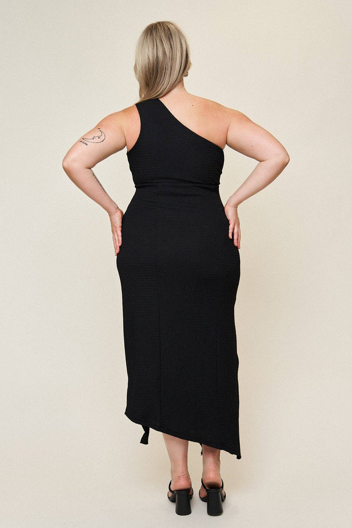 Emily One Shoulder O-Ring Dress