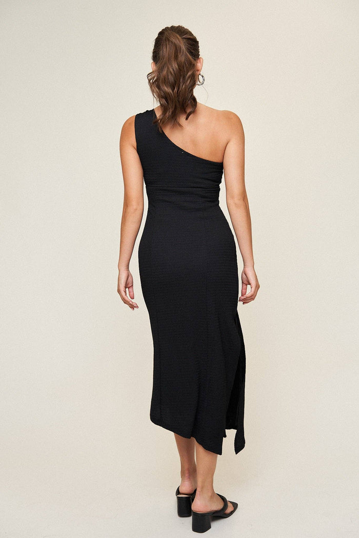 Emily One Shoulder O-Ring Dress