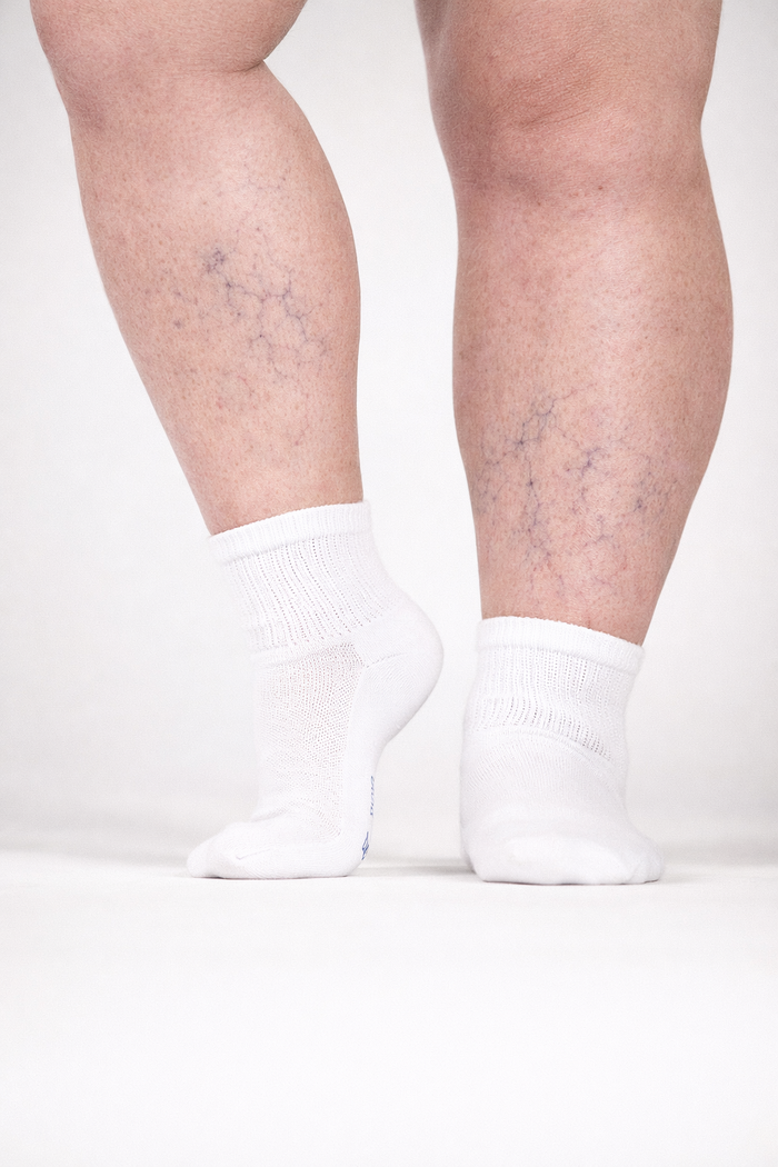 Extra Stretch Diabetic Friendly Socks | 1/4 Crew Length