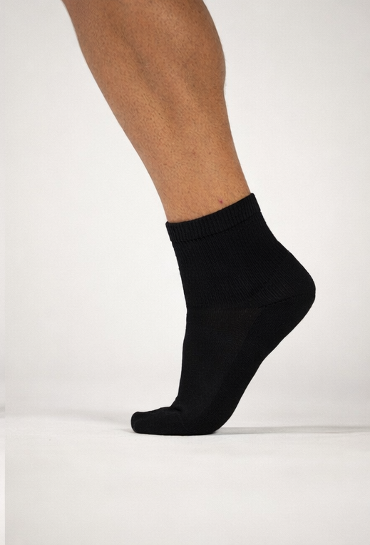 Extra Stretch Diabetic Friendly Socks | 1/4 Crew Length