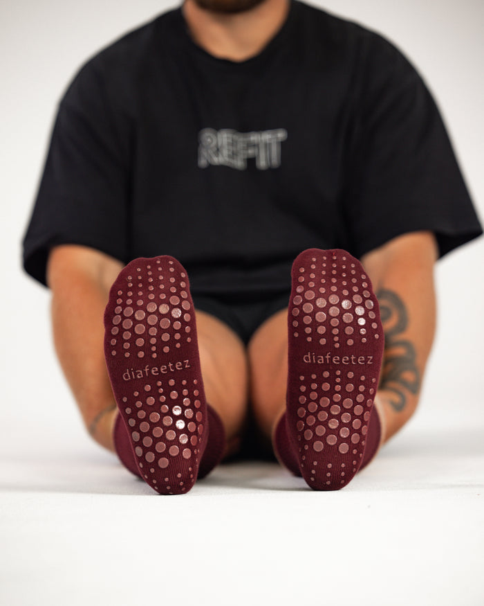 Extra Stretch Grip Diabetic Friendly Socks | Crew Length