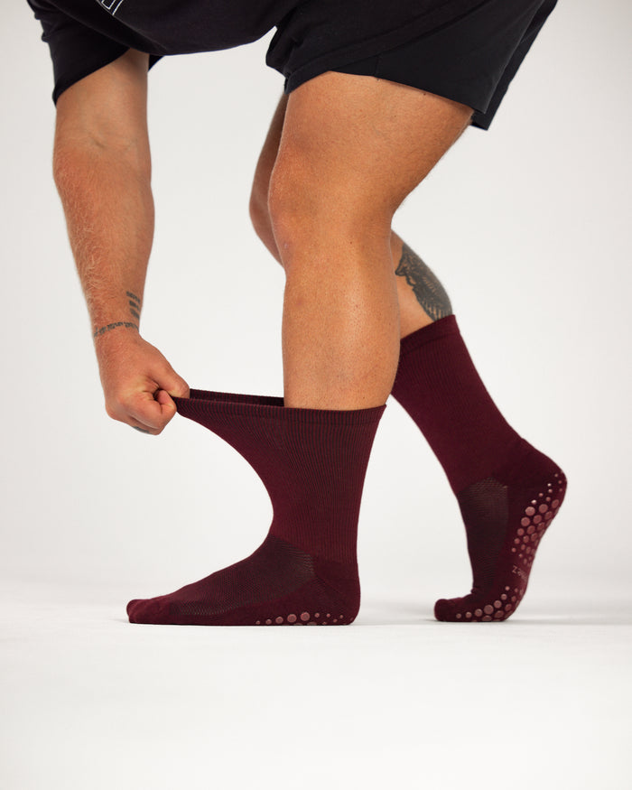 Extra Stretch Grip Diabetic Friendly Socks | Crew Length