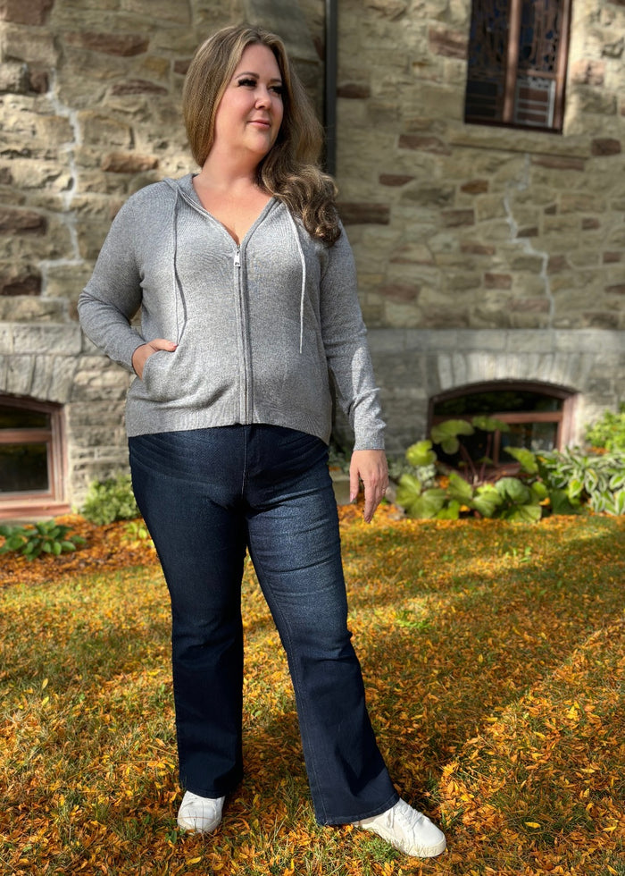 Finlay Cashmere Hoodie in Grey