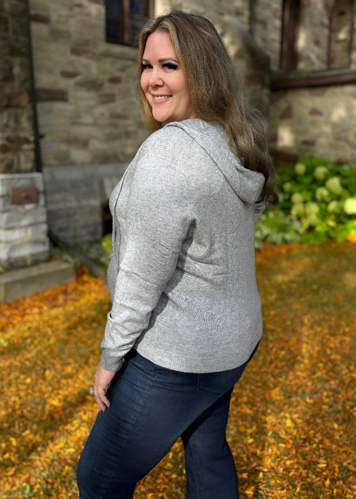 Finlay Cashmere Hoodie in Grey