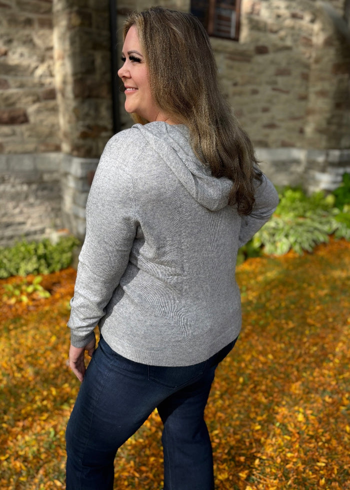 Finlay Cashmere Hoodie in Grey