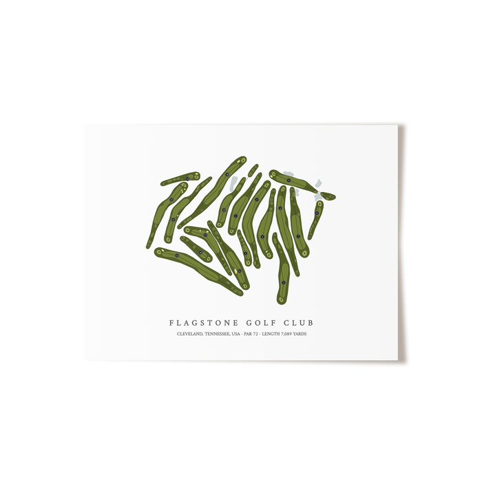 Flagstone Golf Club | Golf Course Map | Unframed