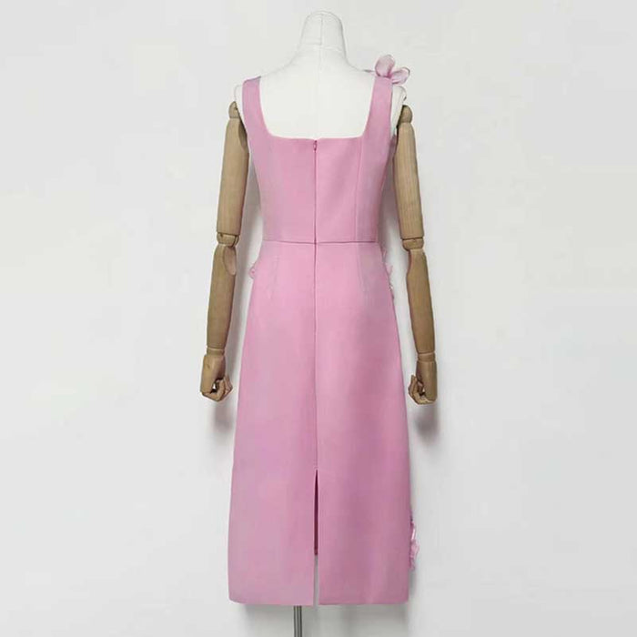 Flower Applique Midi Dresses for women