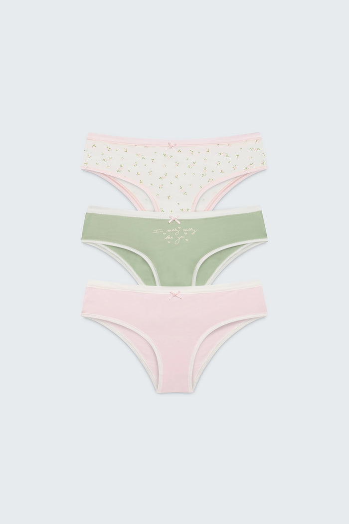 Flower Girl cheeky hipster panty pack