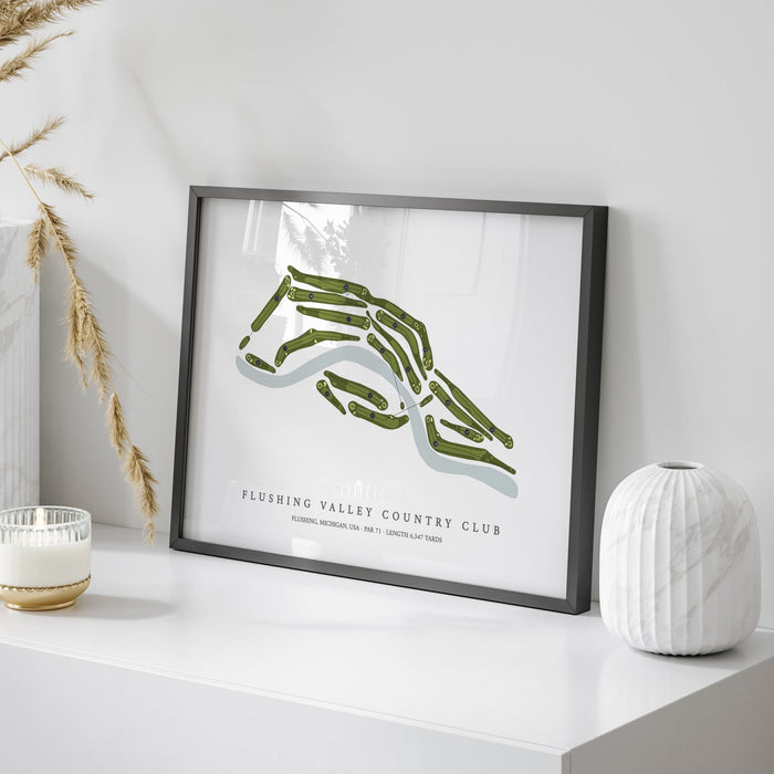 Flushing Valley Country Club | Golf Course Map | On Table