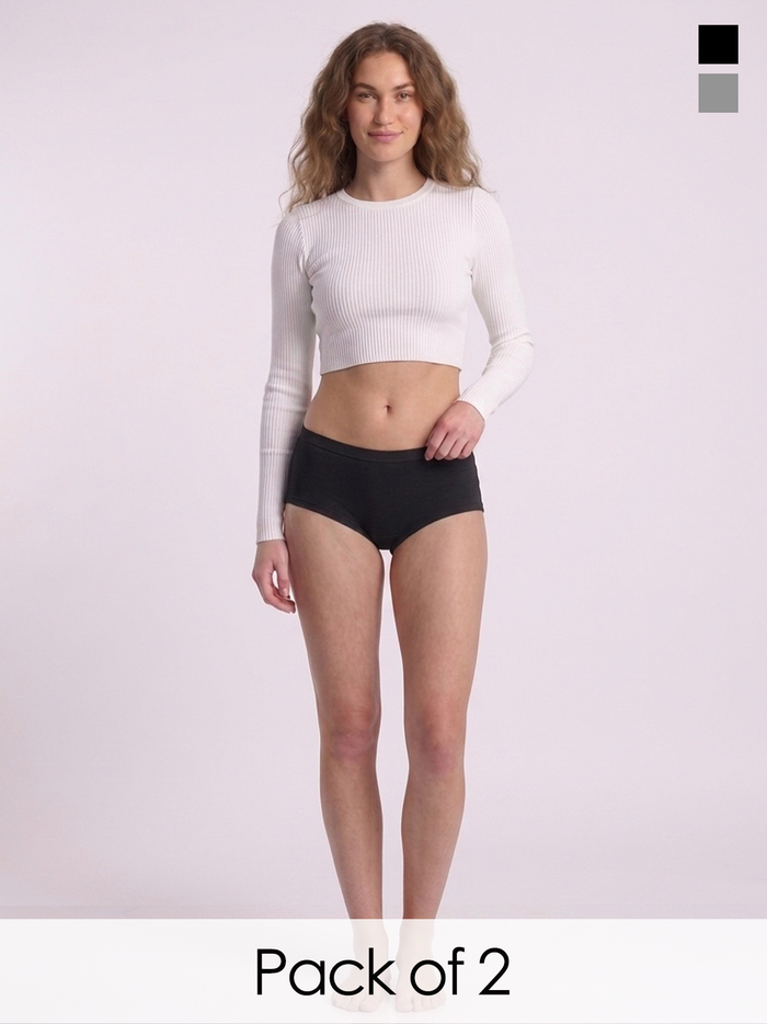 full Coverage  Boyshorts Panty for Women (Pack of 2)
