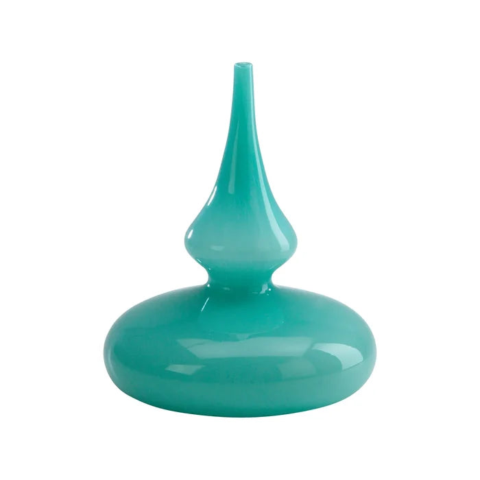 Glass Turquoise Vase