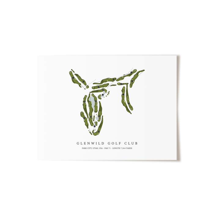 Glenwild Golf Club | Golf Course Map | Unframed