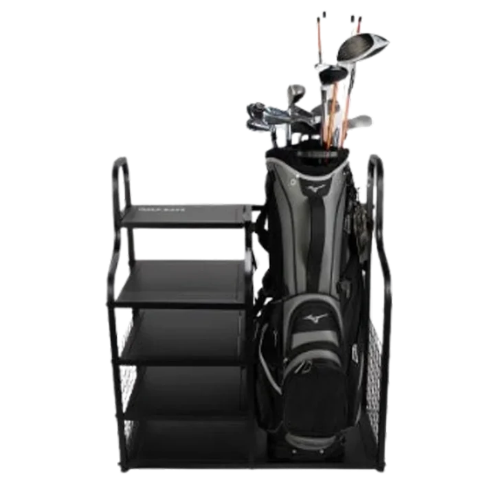 GolfBays Single Bag Display Storage Organiser Black color