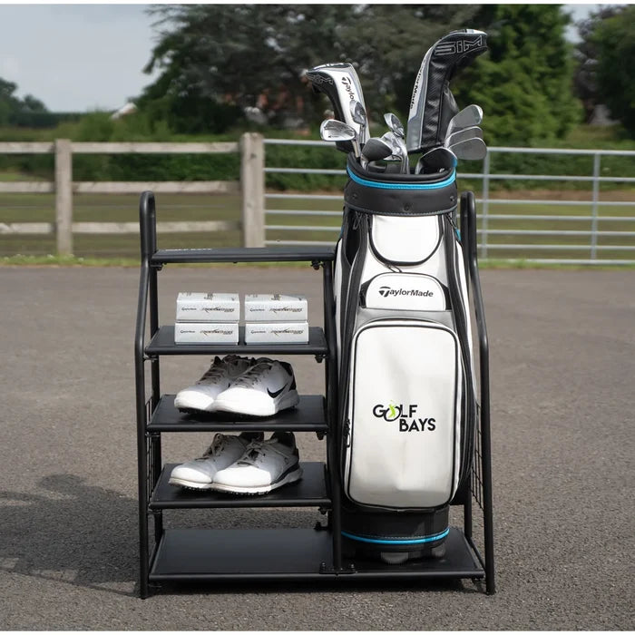 GolfBays Single Bag Display Storage Organiser Black color