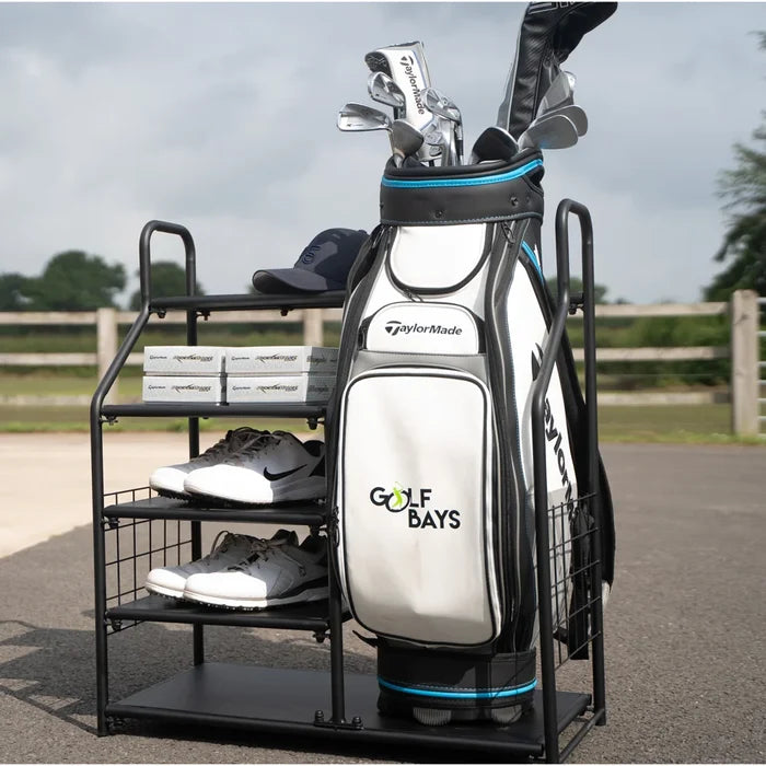 GolfBays Single Bag Display Storage Organiser Black color