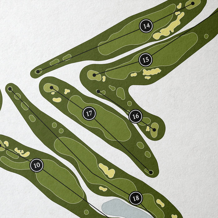 Grayhawk Golf Club - Raptor Course | Golf Course Map | Close Up