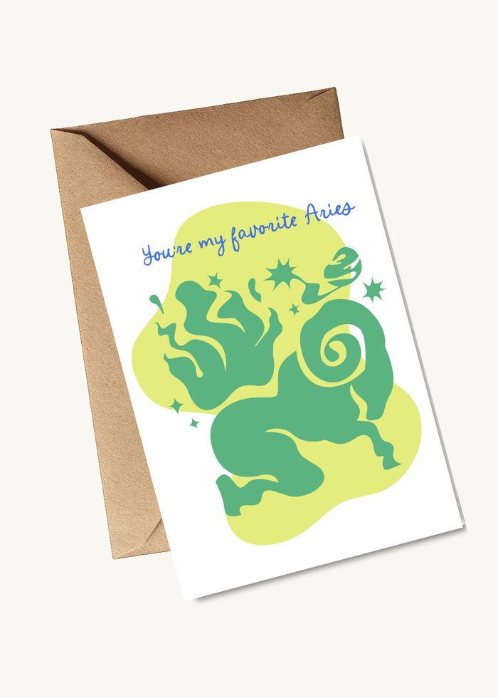 Nice Paper - Greeting Card - Aries -