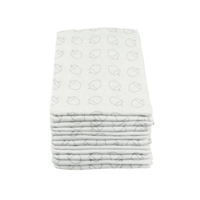 Grey Acorn Cotton Muslin - 70cm x 70cm (One Muslin) Muslin Muslinz