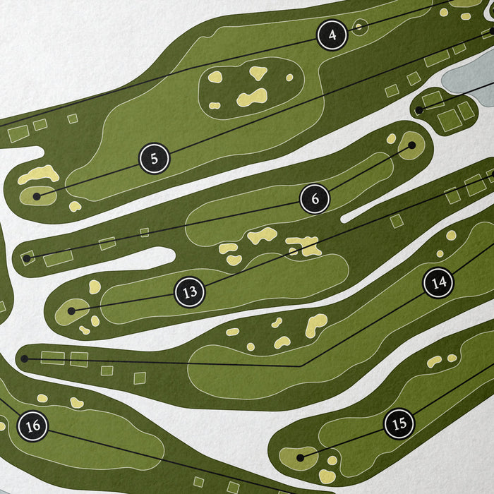 Half Moon Bay Golf Links - Ocean Course | Golf Course Map | Close Up