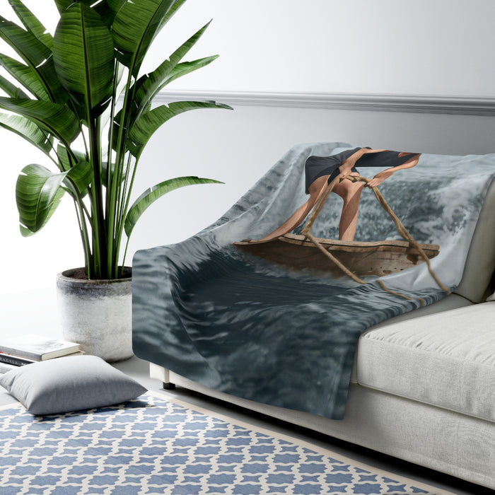 Heirloom Sherpa Blanket – nager 015 Figure Premium fleece throw · 50x60, 60x80