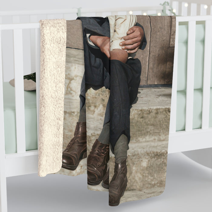 Heirloom Sherpa Blanket – paire 057 Premium fleece throw · 50x60, 60x80