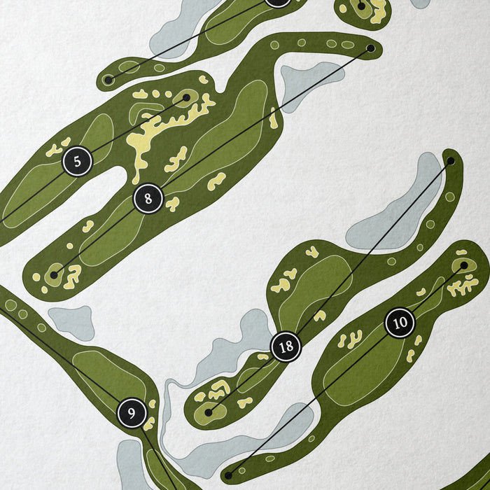 Hideaway Golf Club - Clive Clark Course | Golf Course Map | Close Up