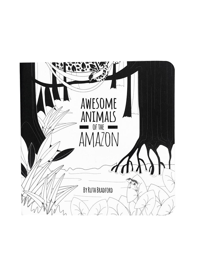 High Contrast Baby Book - Animals Of The Amazon Book The Little Black & White Book Project