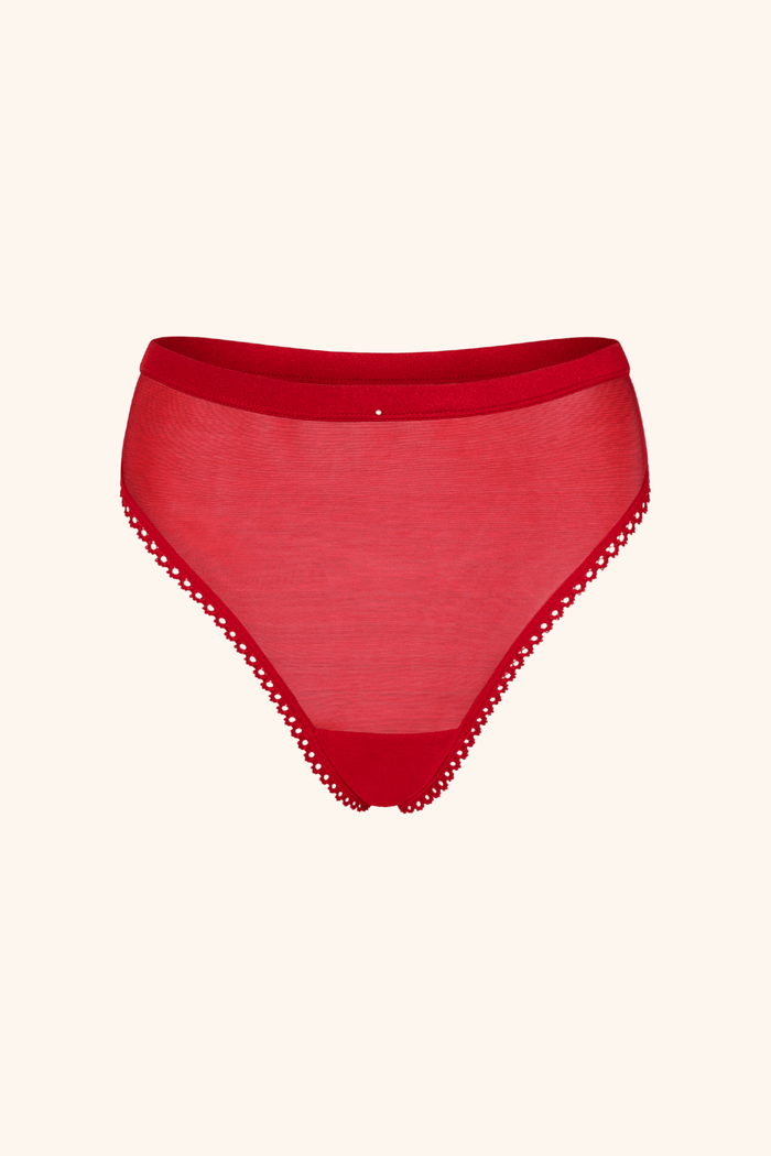 Dolce XS / Red High Waist Red