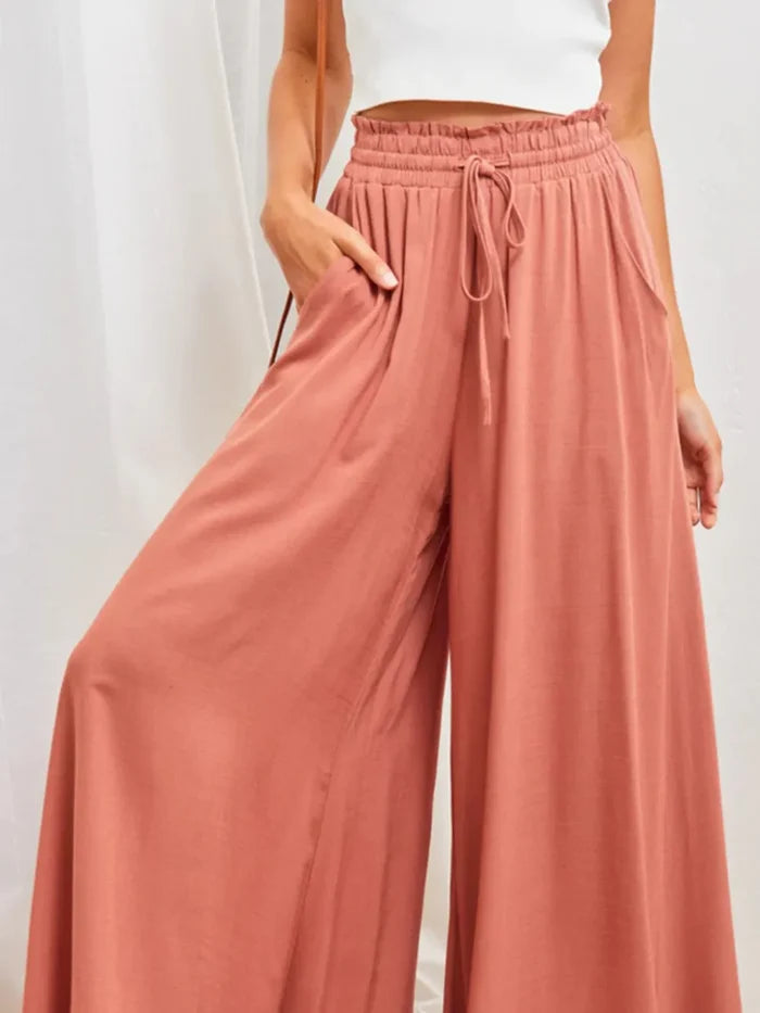 High Waist Wide Leg Pants