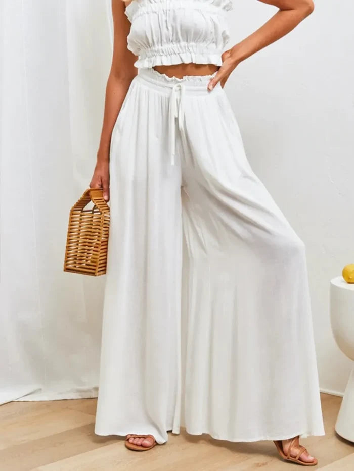 High Waist Wide Leg Pants