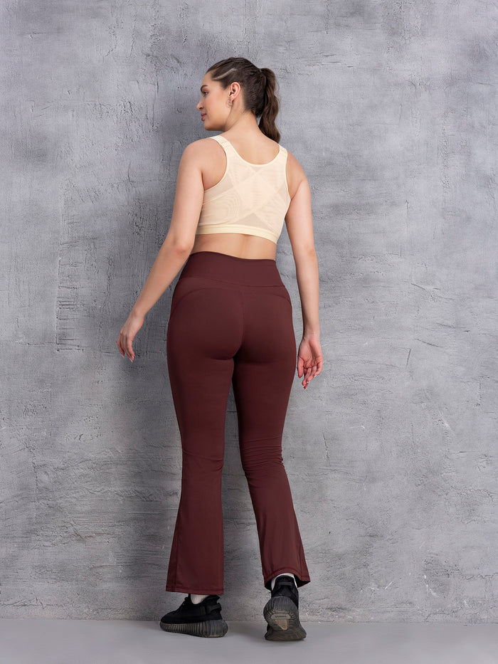 High-Waisted Active Flared Pants