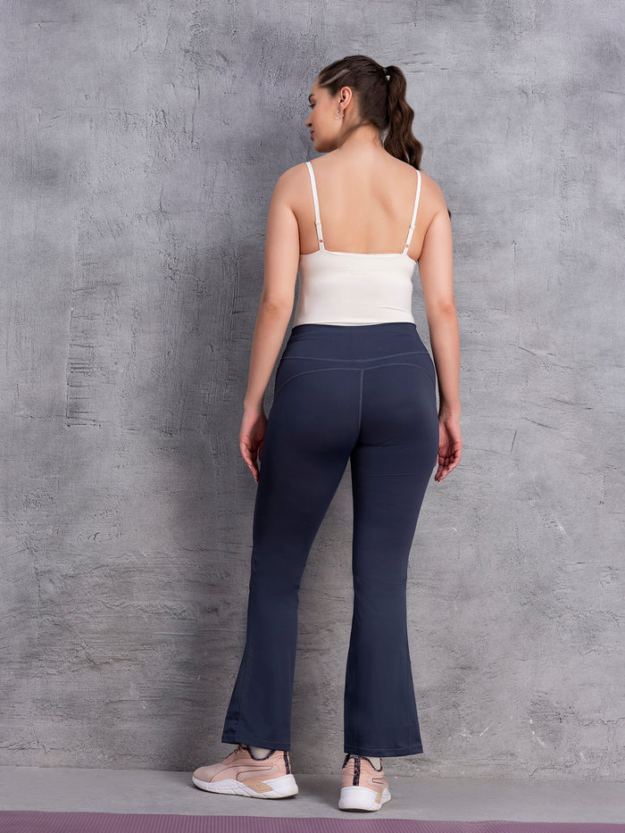 High-Waisted Active Flared Pants