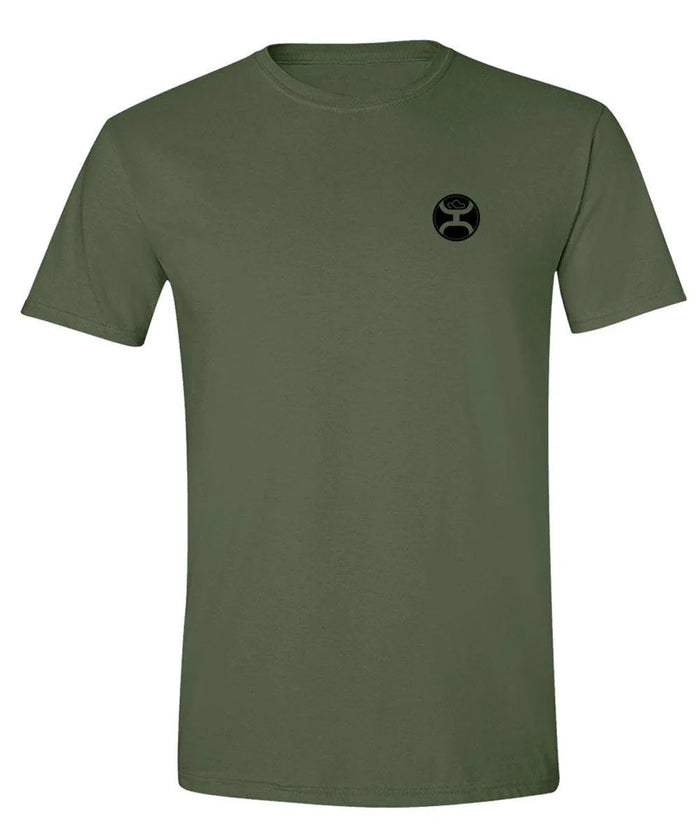HOOey Rope Flag (Military Green) - Mens T-Shirt - Hatcountry