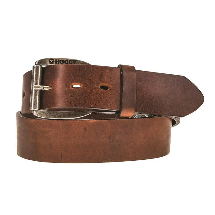 HOOey Tan Bomber - Mens Leather Belt - Hatcountry