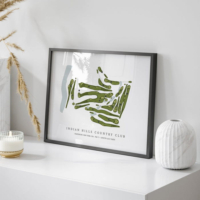 Indian Hills Country Club | Golf Course Map | On Table