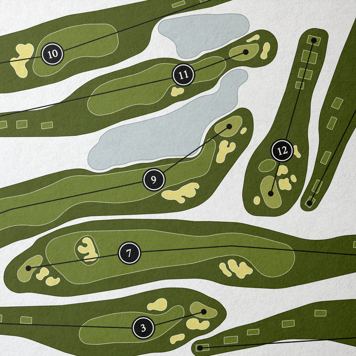 Indian Wells Golf Resort - Players Course | Golf Course Map | Close Up