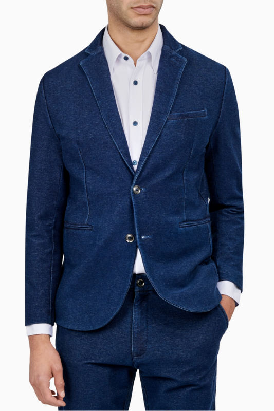 Indigo Knit Blazer<br>***LAST ONE***
