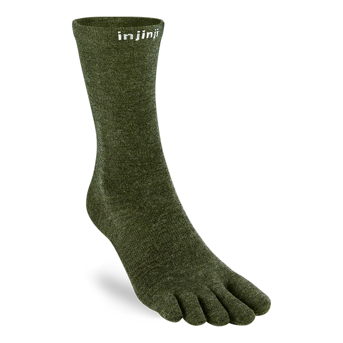 Injinji LINER Lightweight Crew Wool Socks