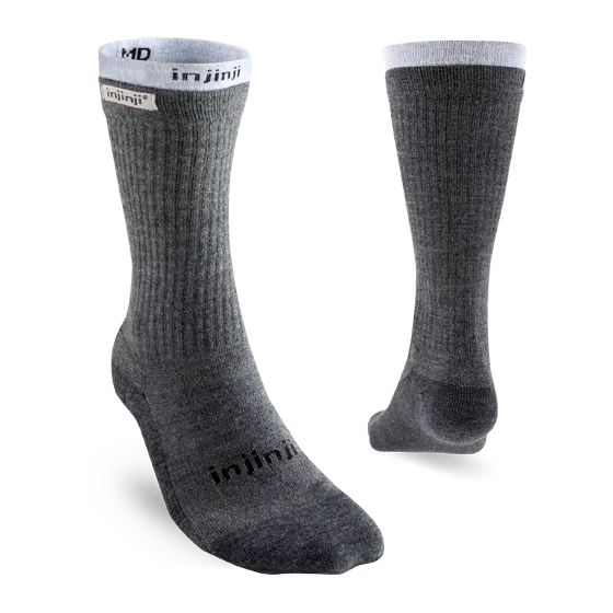 Injinji OUTDOOR HIKER + LINER Mens Crew Socks