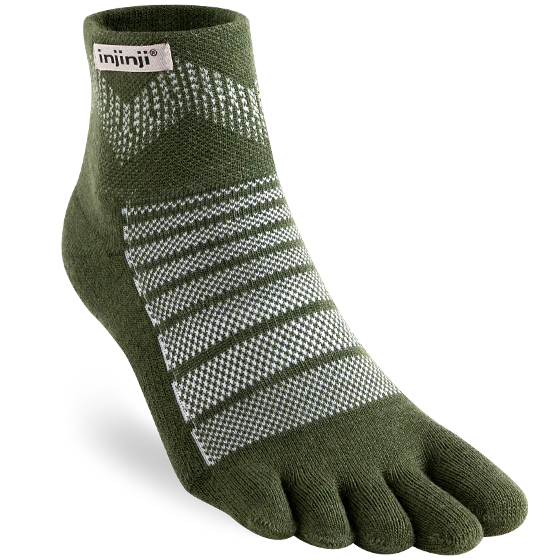 Injinji OUTDOOR Midweight Mini-Crew Wool Socks
