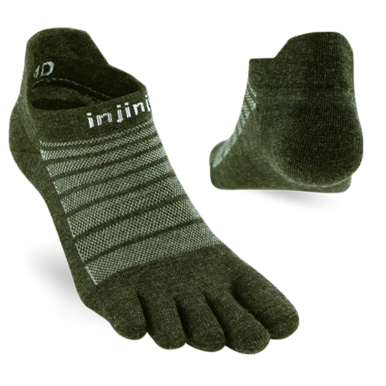 Injinji RUN Lightweight No-Show Wool