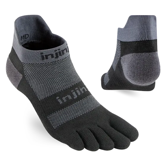 Injinji RUN Midweight No-Show Running Socks