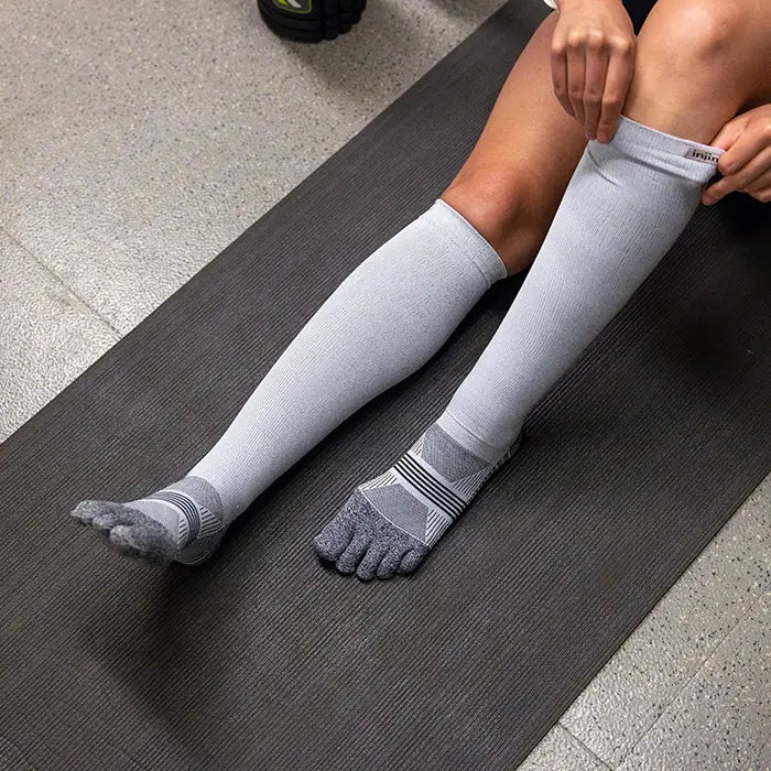 Injinji Women's Over The Calf Compression Toesocks