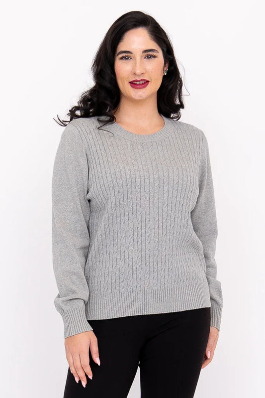 Jala Sweater in Grey Cotton
