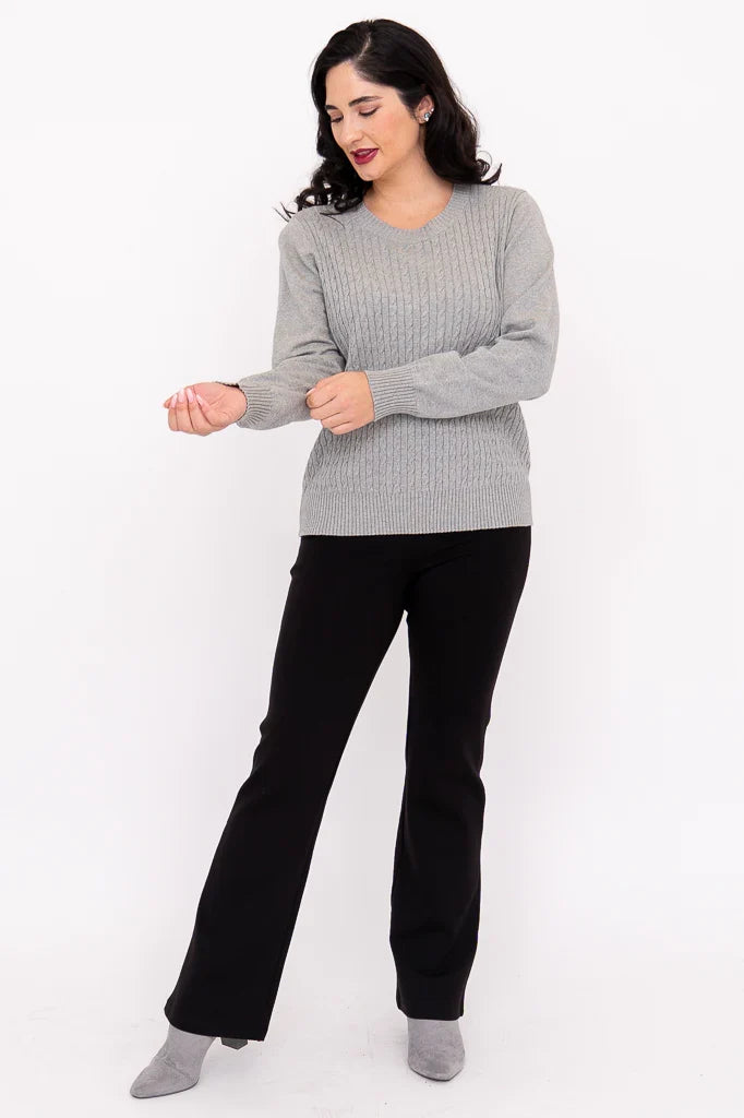 Jala Sweater in Grey Cotton